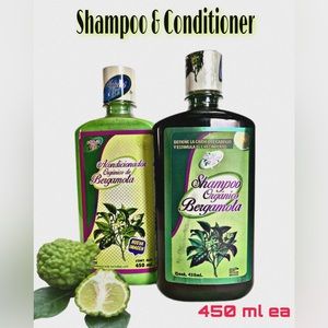 ORGANIC  BERGAMOT SHAMPOO & CONDITIONER, RESTORES DAMAGED HAIR, PROMOTES GROWTH